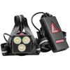 LED Chest Front Multi Lamp Red Warning USB Rechargeable Night Running Light Triangle Reflective Strap Back Light