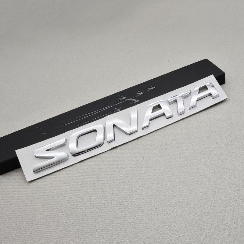 rlapg3 3D ABS SONATA TUCSON Styling Car Logo Letter Decal Tail Rear Trunk Emblem Badge Sticker For Hyundai Auto Decoration Accessories