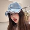 Bowknot Bowknot Baseball Hat Lace Denim Hat Versatile Bow Baseball Cap  Sports