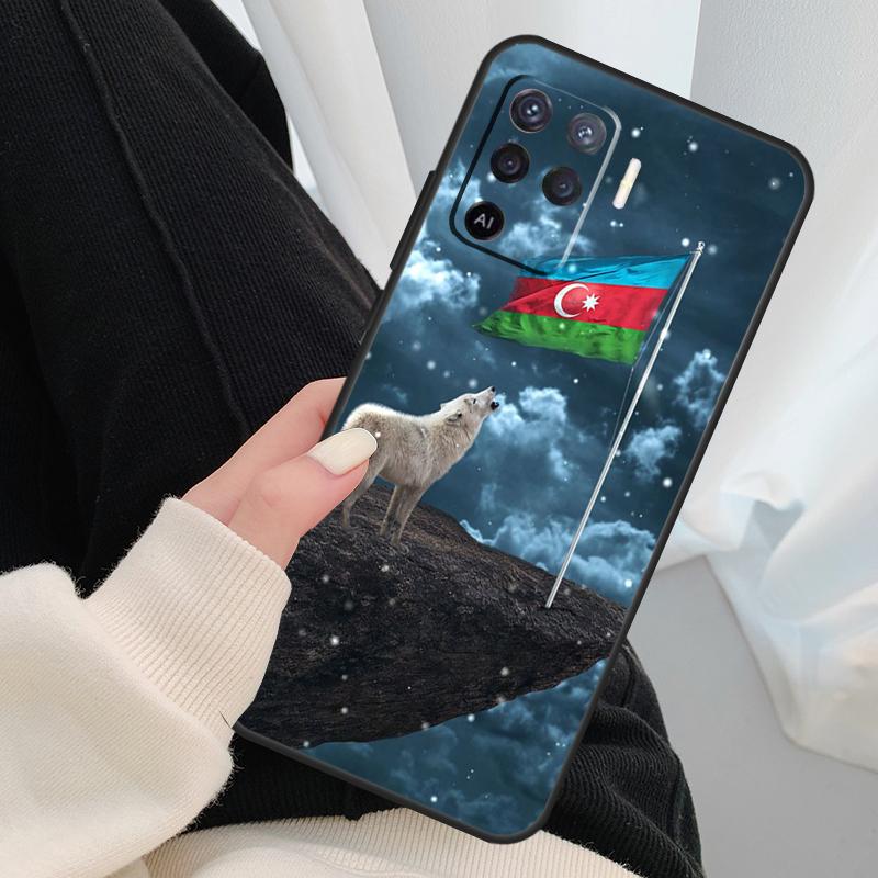 Чехол с флагом Бута Азербайджана для Oppo A40 A60 A80 A5 Pro A15 A16 A17 A57 A77 A94 A74 A54 A76 A96 A18 A38 A58 A78 A98