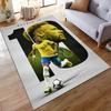 Brazilian Football Star Portrait Rug Non-slip rug suitable for living room and bedroom sofas sofas.