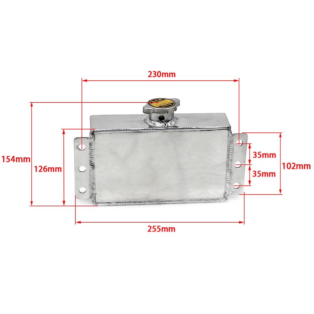 1L Aluminum Coolant Expansion Fill Tank Reservoir Oil Catch Can Fuel Surge Tank For Honda Civic 240SX WRX