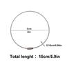 100 Pcs/Pack Stainless Steel Wire Keychains, Cable Key Rings, Heavy Duty Luggage Tags, Loops Tag Keepers, Twist Barrel