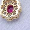 [New] K18 Ruby Diamond Pendant Necklace [i2-6]