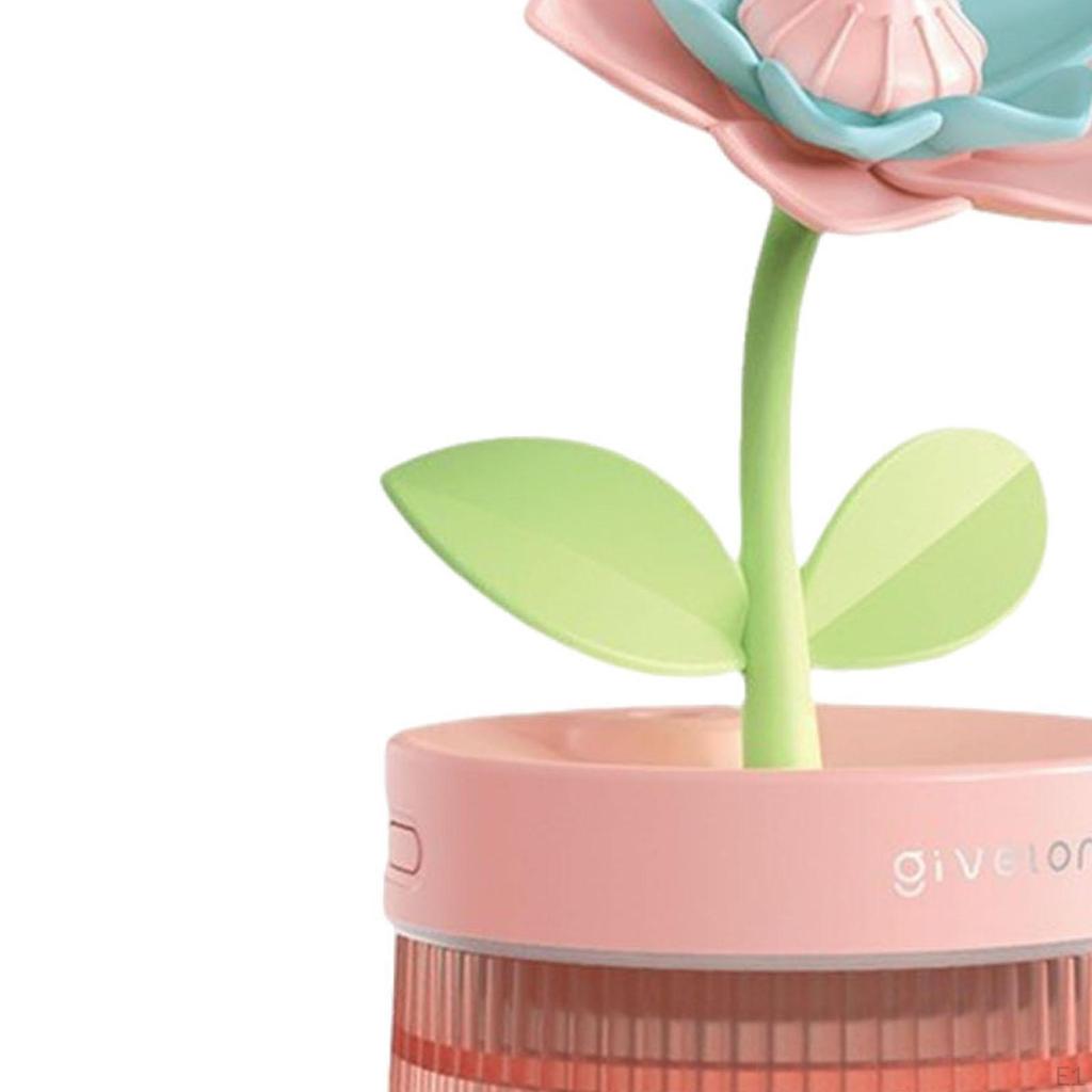 Мини-увлажнитель воздуха Cute Flower с функцией подзарядки, автоматическое выключение, низкий уровень шума, два режима распыления