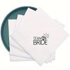20 шт. Салфетка Bride To Be Свадебное украшение для атмосферы за обеденным столом Салфетка для помолвки Одноразовая бумажная для обеденного стола
