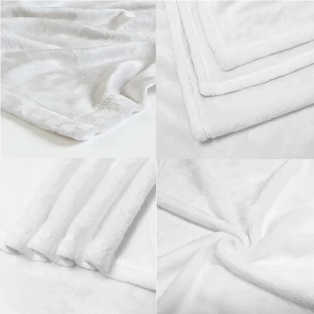 VIKAMA Healing Daisy Blanket White Flowers Green Plants Print Cozy Decor for Bedroom Sofa Naps Machine Washable