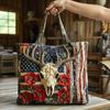 Сумка-тоут к 250-летию США Сумка-handbag на День независимости Красная Белая