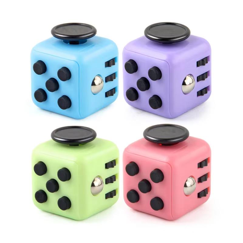 Mini Fidget Cube Toy Vinyl Desk Finger Toys Squeeze Fun Stress Reliever Antistress Stress Cube Toys