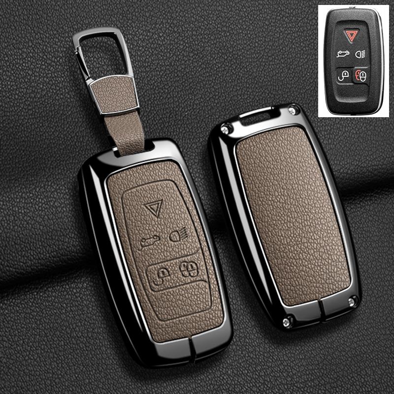 Чехол для ключа автомобиля для Land Rover Sport Freelander Discovery 4 Range Rover Sport LR4 2010-2012 Сплав цинка Кожа Авто Брелок