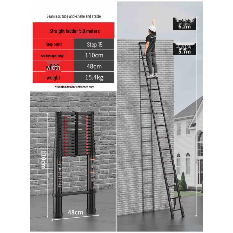 Портативная складная алюминиевая стремянка-А-образная рама Huace