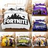 Постельное белье Fortnites Комплект Пододеяльник Игровой 3D Наволочка Мультяшный Аниме Постельное белье Декор спальни Пододеяльник Комплект постельного белья Подарок