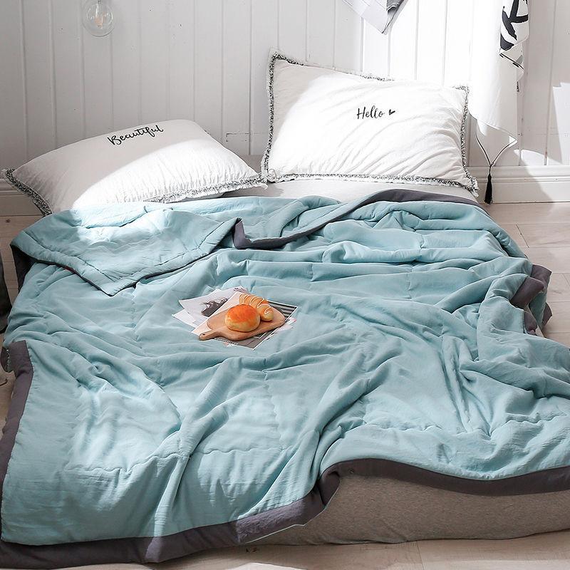 Kids Waterproof Cotton Summer Quilt With Quilted Stitching For Bedroom And Napping Use