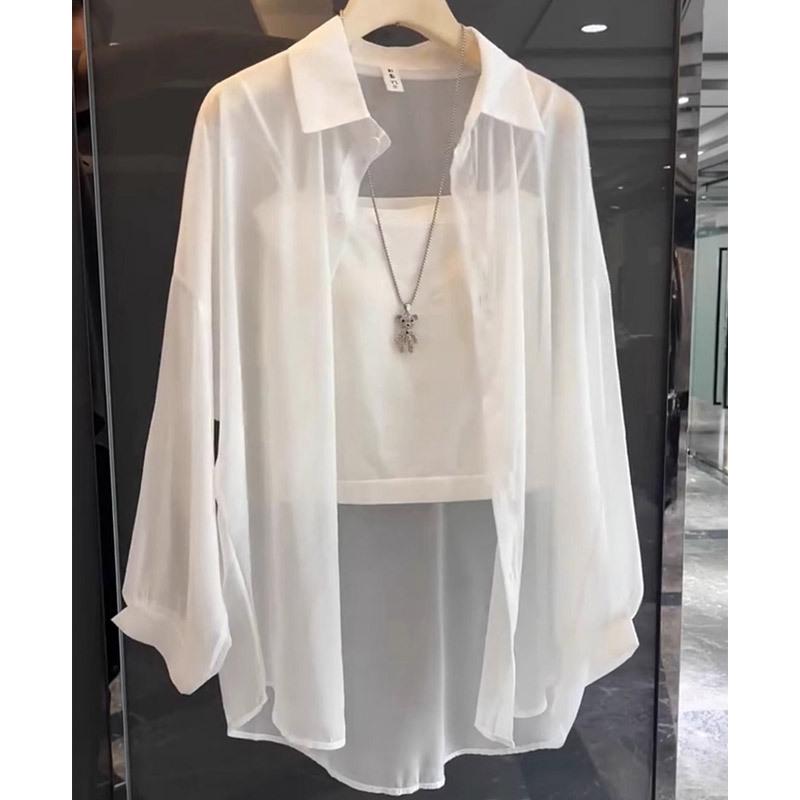 Французская Мода Перламутровая Пряжа Женский Летний Кардиган с Длинным Рукавом из Ледяного Шелка