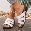 Fashion Women's Wedge Sandals Summer New Round Toe Comfortable Wear-Resistant Non-Slip Lightweight Casual Slip Slippers