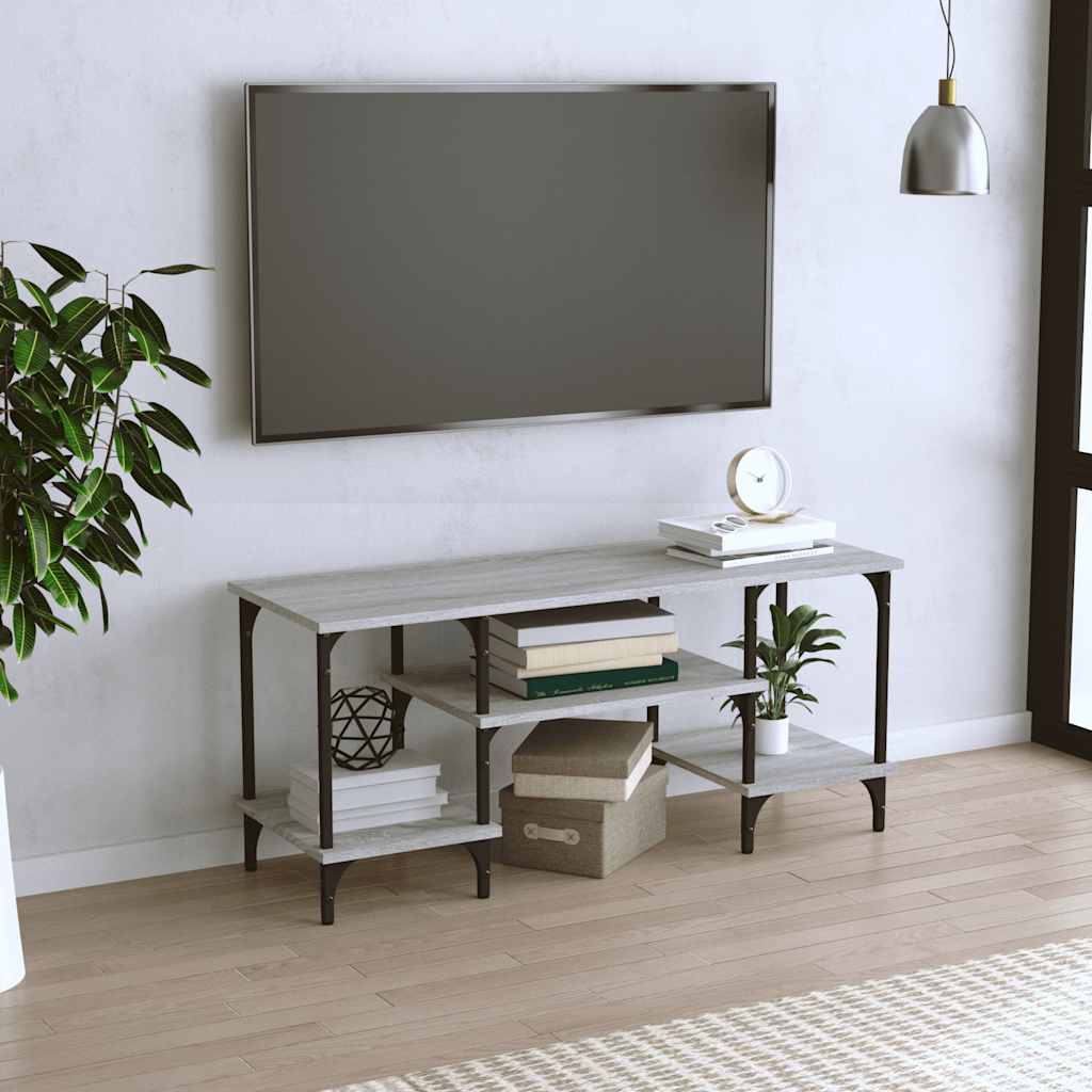 Vidaxl Szafka Pod Tv, Szary Dąb Sonoma, 102X35X45,5 Cm