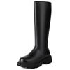 Tall Knee High Boots Women Platform Thick Low Heels Riding Boot Autumn Winter Warm Long Shoes Ladies Black Brown Comfortable