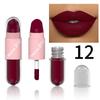 Double Head Matte Lipstick Lip Gloss Red Lipstick Waterproof Long Lasting For Halloween Masquerade COSPLAY Party Makeup Valentine's Day Gifts