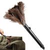 1 шт. Раздвижная метелка из страусиных перьев с длинной ручкой, щетка, бытовые инструменты для уборки пыли с мебели