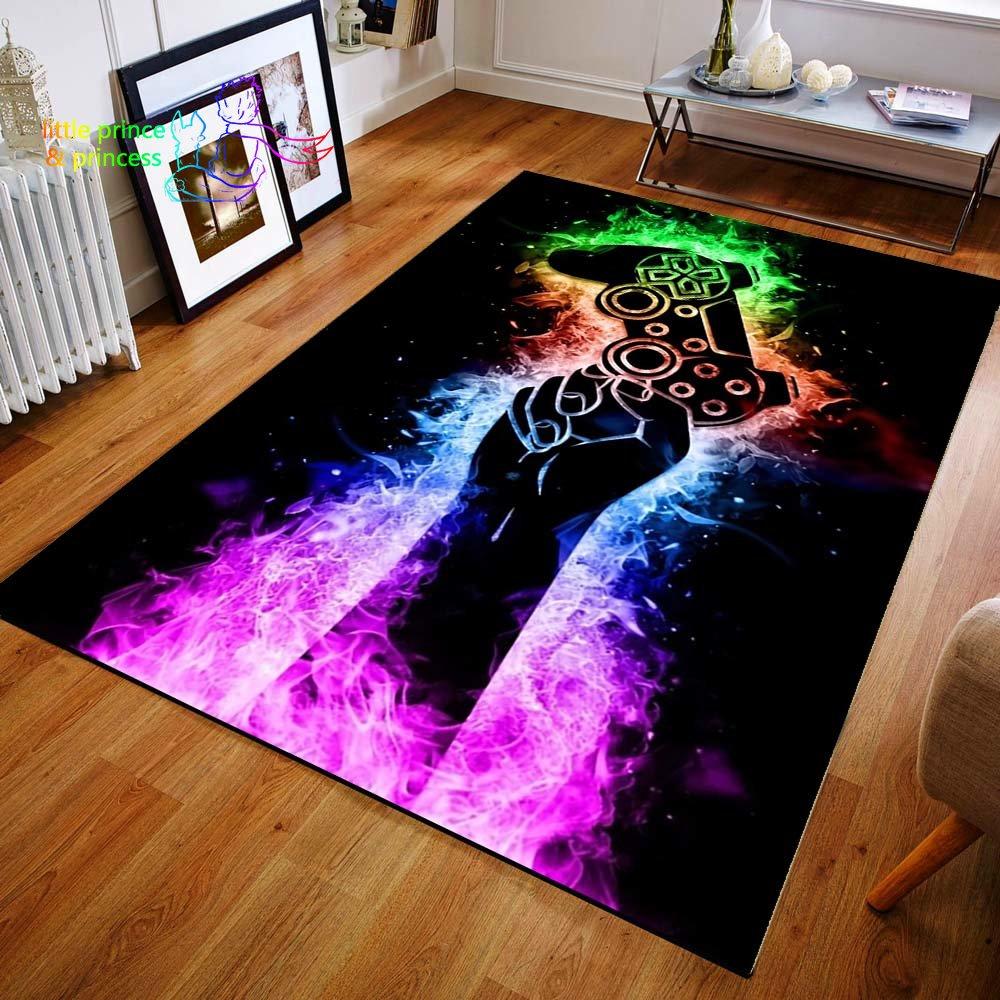 Геймерский контроллер, игровой ковер с 3D принтом для гостиной, коврики для кемпинга, противоскользящий коврик, коврик для йоги, подарок для мальчика