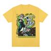 Аниме JoJo's Bizarre Adventure Хиросе Коичи Футболки с Графическим Принтом Унисекс Повседневные Хлопковые С Короткими Рукавами Большого Размера Футболка Уличная Одежда