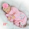Reborn Baby Dol 22'' Lifelike Newborn Silicone Vinyl Reborn Gift Baby Doll Handmade Reborn Dolls