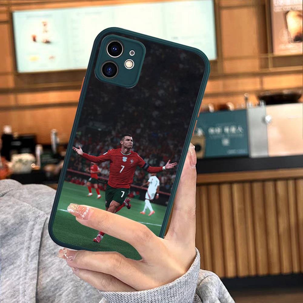 Известные Футболисты C-CR7 Для Силиконового Матового Чехла на Телефон Для iPhone 16 Pro Max 15 14 13 12 11 X XS MAX