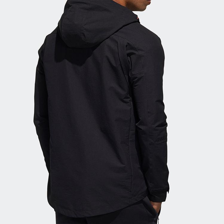 adidas TH Parka Повседневная спортивная куртка с капюшоном Мужская верхняя одежда Черный GF4018