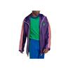 Adidas Originals Trefoil Windbreaker with Logo Print and Drawstring Hood Men Jackets Purple IB3441