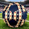 1pc Stars Stripes Soccer Ball Size 5 Football Machine Sewn Indoor/Outdoor Universal Football Q83