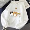 Autumn Winter Men's and Women's Hoodie Fashion Print Singing Little Cool Cat Pattern Printed Hoodie Lazy Style Trend Hoodie
