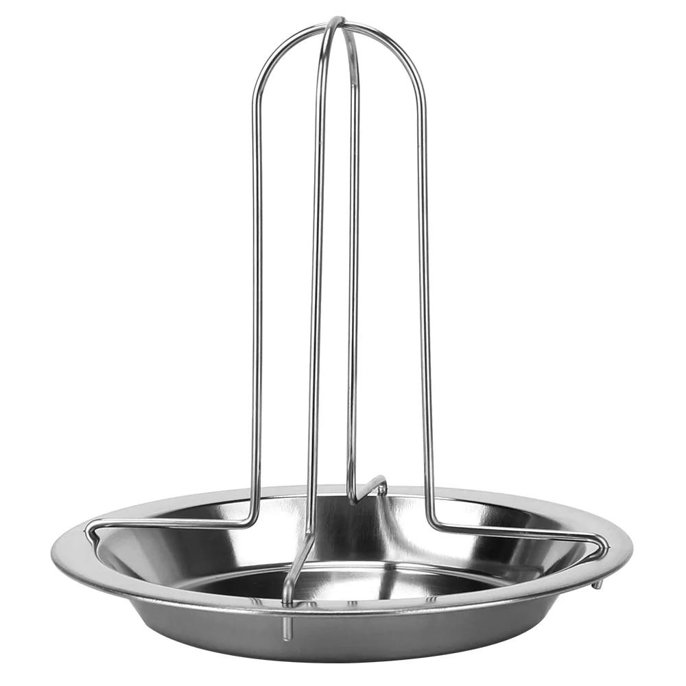 Подставка для гриля для жарки курицы, стойка для жарки курицы, кухонные уличные инструменты для барбекю, углеродистая сталь, антипригарная тарелка для курицы на гриле