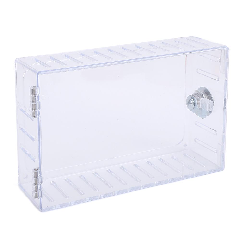 Прозрачная крышка для термостата с замком и защитой термостата с ключом. Подходит для термостатов размером 6,1x3,95x2 дюйма или меньше.