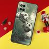 Чехол с рисунком панды, милого медведя, для Oppo A80 A60 A40 A15 A16 A17 A57 A94 A74 A54 A76 A96 A18 A38 A58 A78 A98 A6 A5 Pro