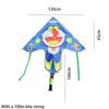 1.2 Meter Children's Curved Edge Kite With High Definition Printing Triangular Kite For Ground Stall And Park