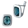 Silver Earrings with London Blue Topaz 4.823ct (1904589)