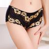 Sexy Hollow Lingerie Lace Patchwork Knickers Soft Mid Waist Women's Underwear for Girls Panties