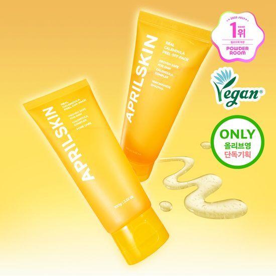 Aprilskin Реальный Календула Пил-офф Маска Двойной Набор (100г+100г)