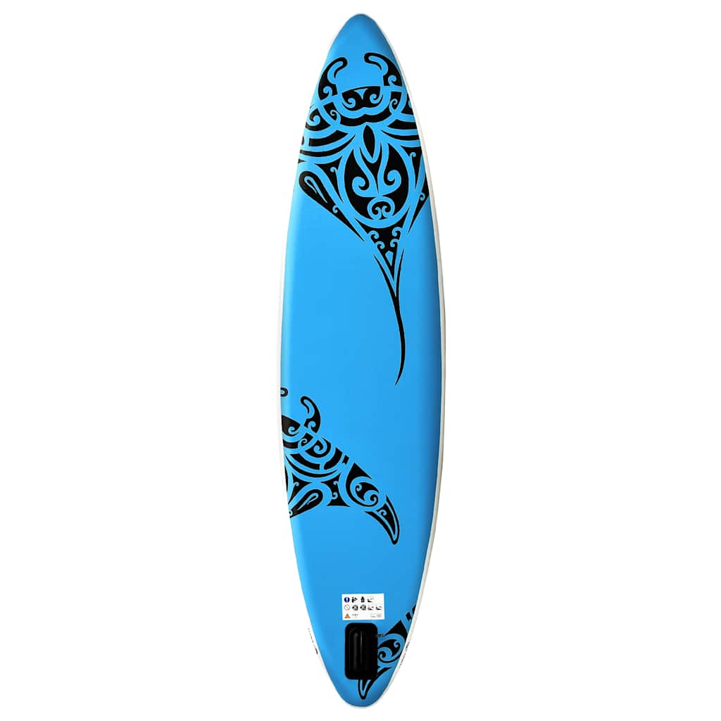 Inflatable Stand Up Paddle Board Set 305 x 76 x 15 cm Blue