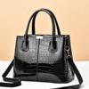 Luxury Bright Leather Handbag Female Crossbody Bag Large Capcaity Shoulder Bag Fashion Mommy Bag Totes