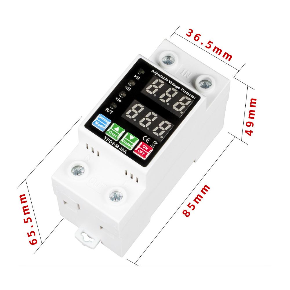 Двойные дисплеи Самовосстанавливающийся протектор Перенапряжение Пониженное напряжение Регулируемый по току Автоматический выключатель Автоматический переключатель повторного включения