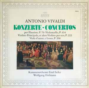 LP Запись АНТОНИО ВИВАЛЬДИ - Концерты = Concertos 198318 Архив Продукти - Германия Классика Б/У