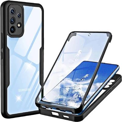 Двусторонний прозрачный чехол на 360 градусов для Samsung Galaxy iPhone Xiaomi Redmi Note POCO OPPO Pixel, объектив камеры, экран, полная защита, чехол для телефона