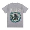 Pixies Cotton T-shirt Stardust Monkey Gone To Heaven Graphic Print Tee Streetwear Women Men Breathable Material No Stuffiness in Hot Summer