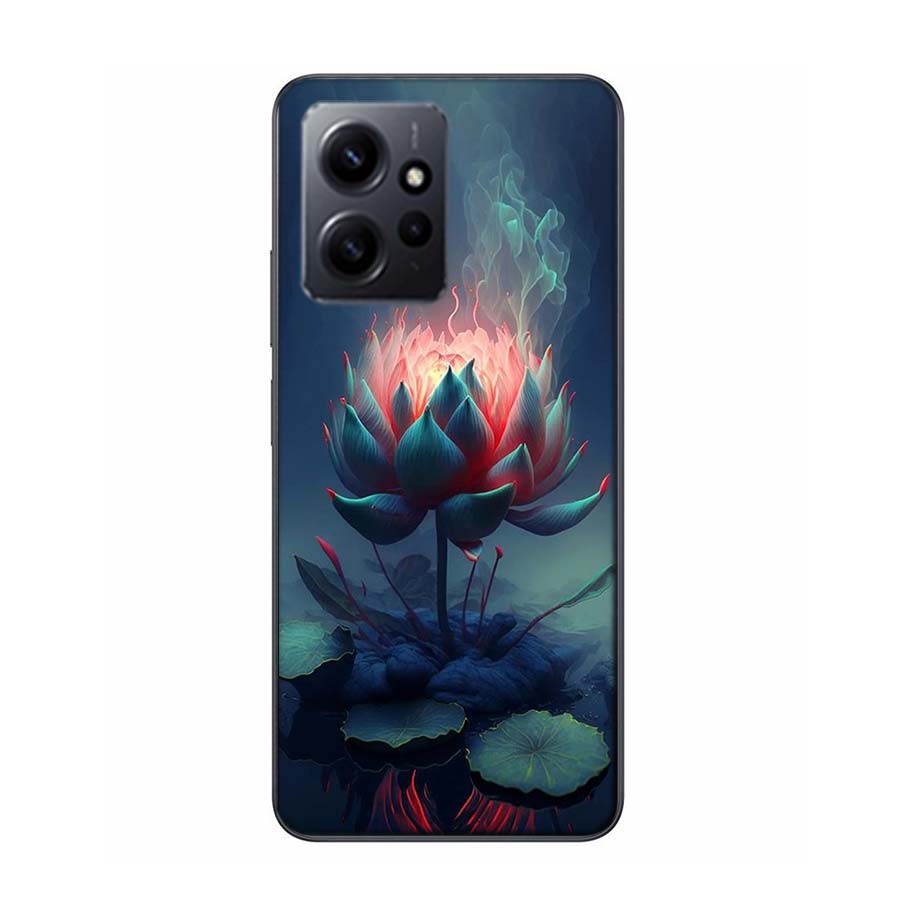 Чехол для телефона «Буддийский Огненный Лотос» для Redmi Note 14 15 Pro 5G 13 12 Pro Plus 11 11T 11E 11S 10 Pro 10S 9 9S Чехол Cell Прозрачный ТПУ Ca
