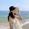 Versatile Women Sun Hat Broad-edged Bucket Hat Double-sided Wear Fisherman's Hat  Vacation