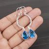 Swiss Blue Topaz 925 Sterling Silver Jewelry, Handmade Gorgeous Silver Earrings, Beauteous Topaz Gemstone Jewelry For Love