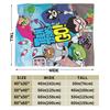 Плед Teen Titans Go Family Blanket из фланели в винтажном стиле, мягкий, для обивки кресел и диванов, зимний.