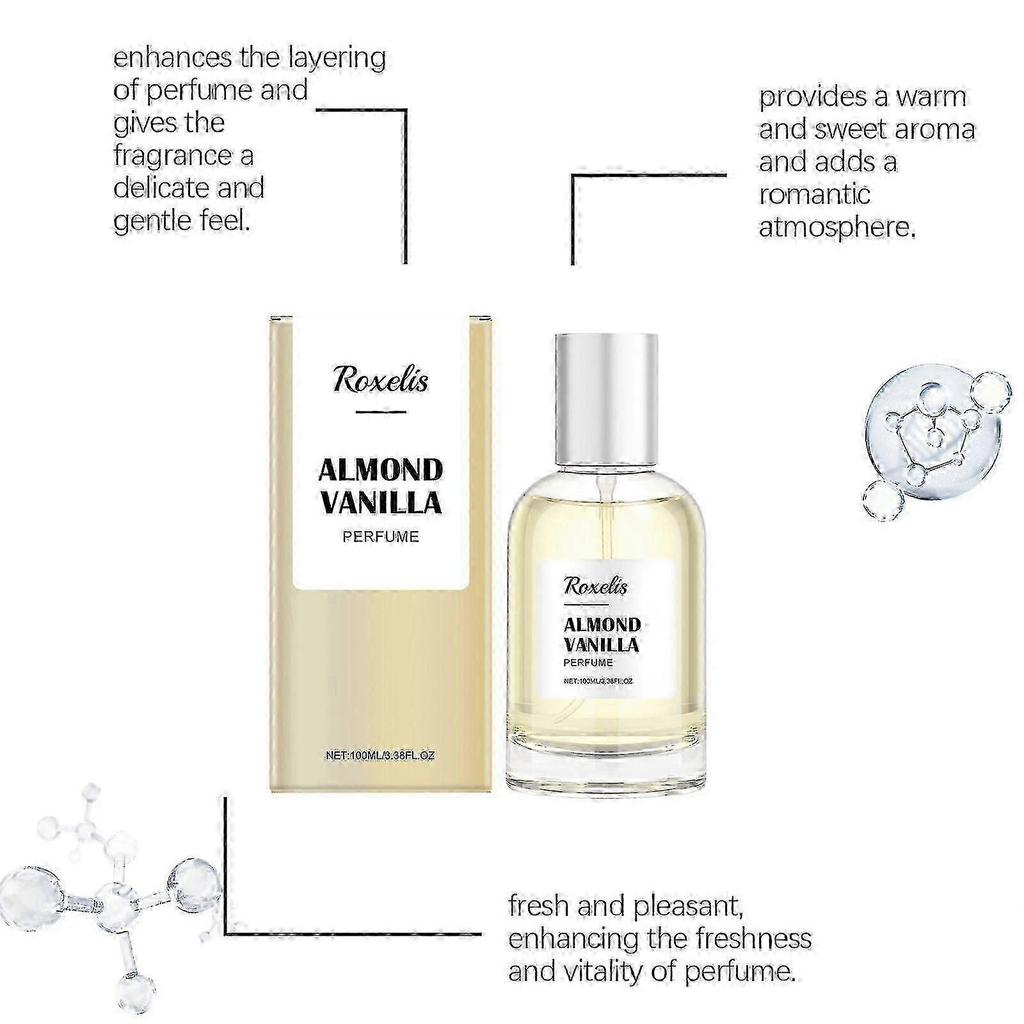 Vanilla Charm Perfume Almond Vanilla Light Delicate Fragrance Sweet Fresh Fragrance Elegant Charm Perfume