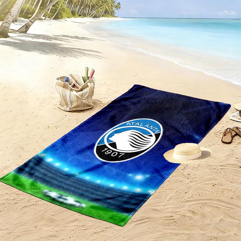 Atalanta Team Spirit Print Beach Towel, Large Soft Quick Dry Towel for Beach Camping Swimming